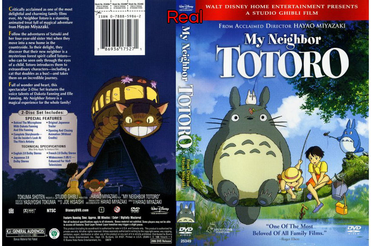 Is it fake DVD My Neighbor Totoro Malaysia Is it fake