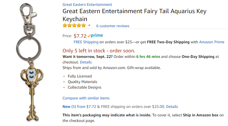 A screencap of an Amazon listing of a Great Eastern Entertainment key