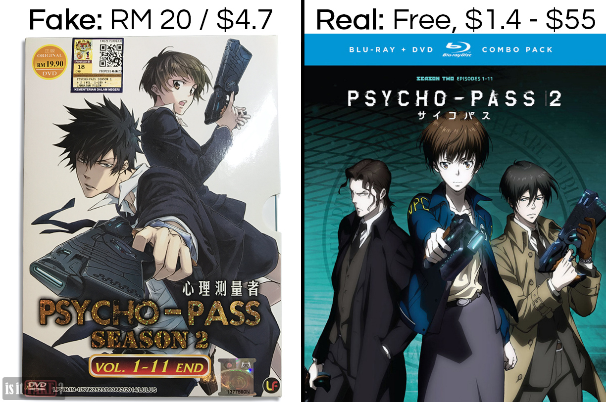 Psycho Pass Dvd Season 2 Malaysia Is It Fake Com