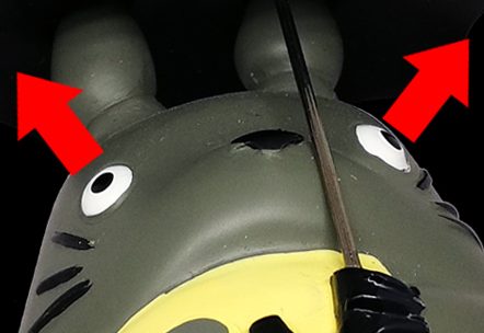 The Weirdest Totoro Figure You'll Ever See 35 Totoro's weird eyes
