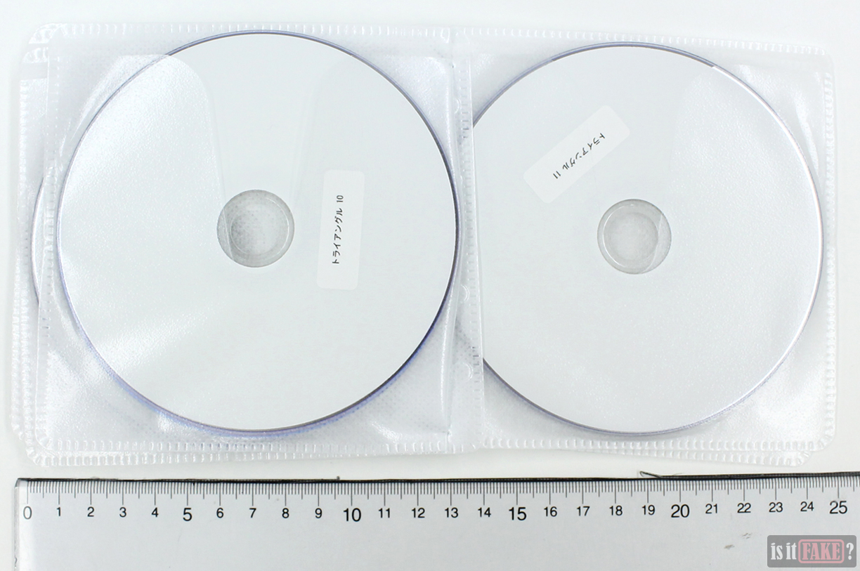 The fake Triangle DVD set in packaging, top view