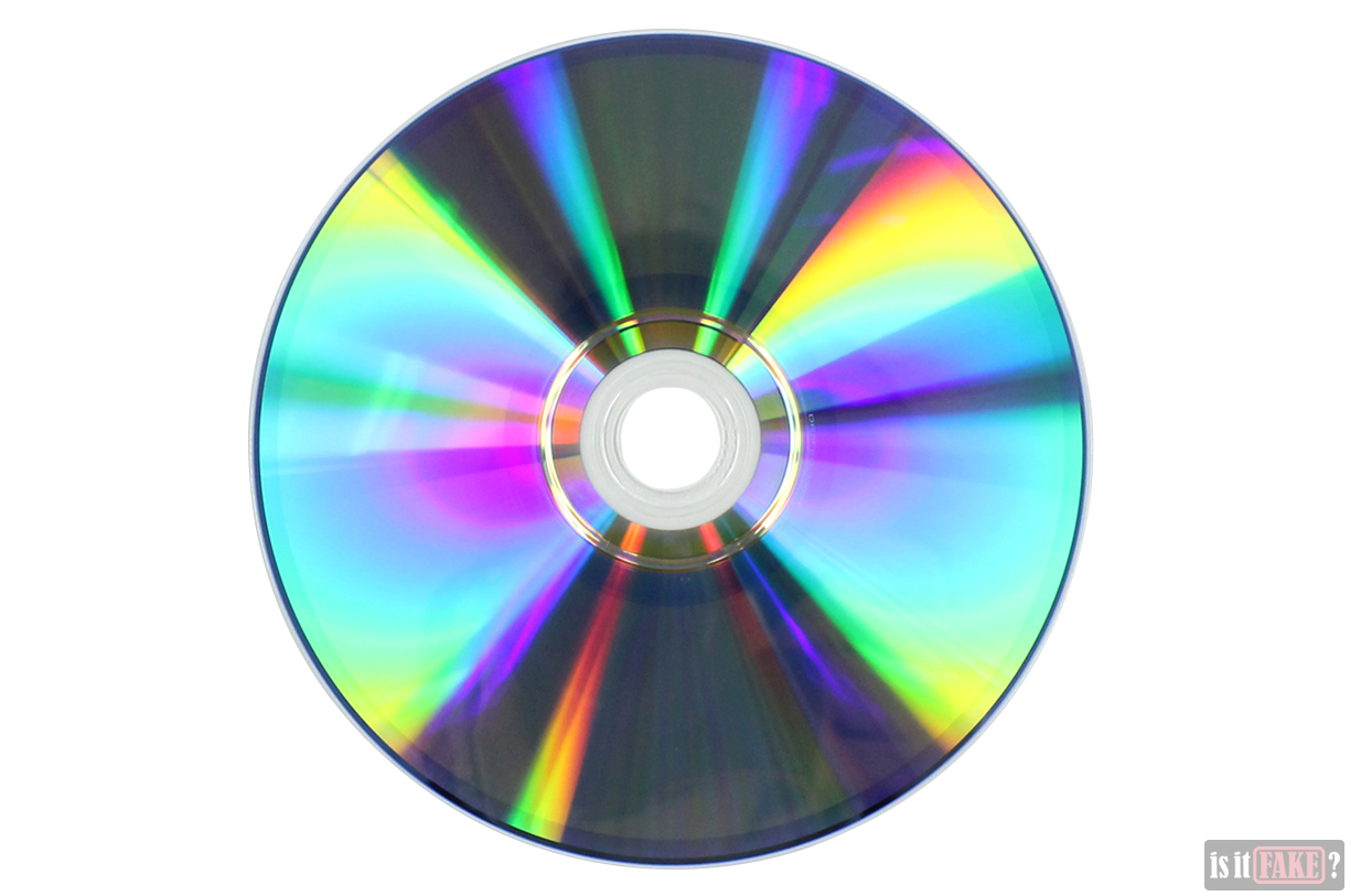 A fake Triangle DVD disc, bottom view