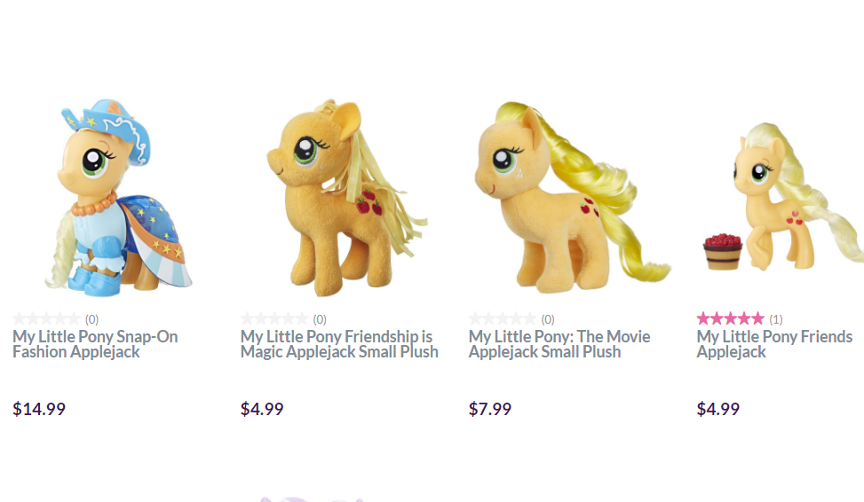 Official My Little Pony: Friendship is Magic Applejack dolls on Hasbro online store