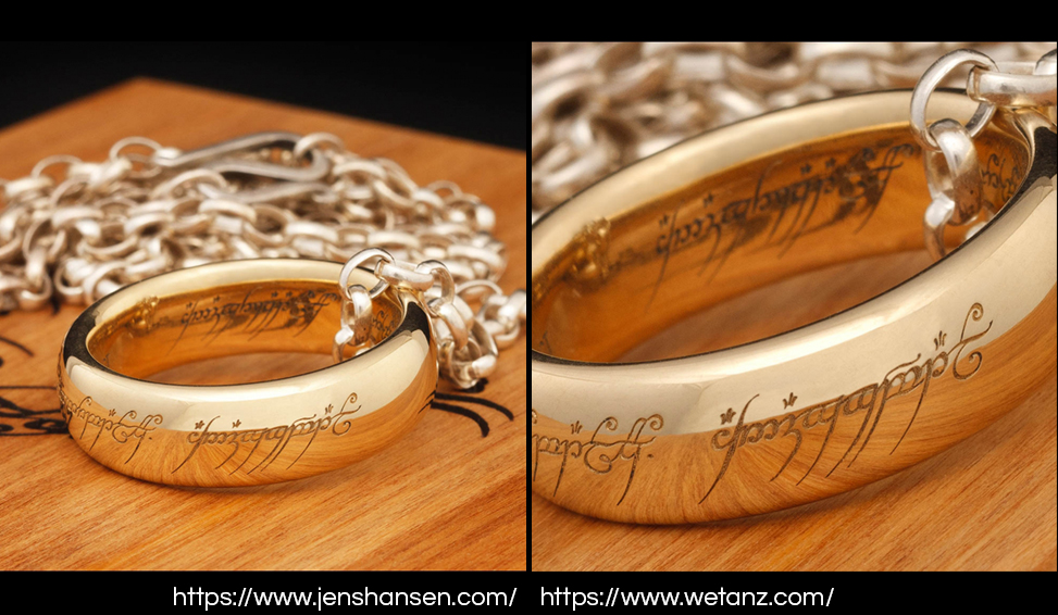 Official The Lord of the Rings 18k solid gold One Ring on Weta online store