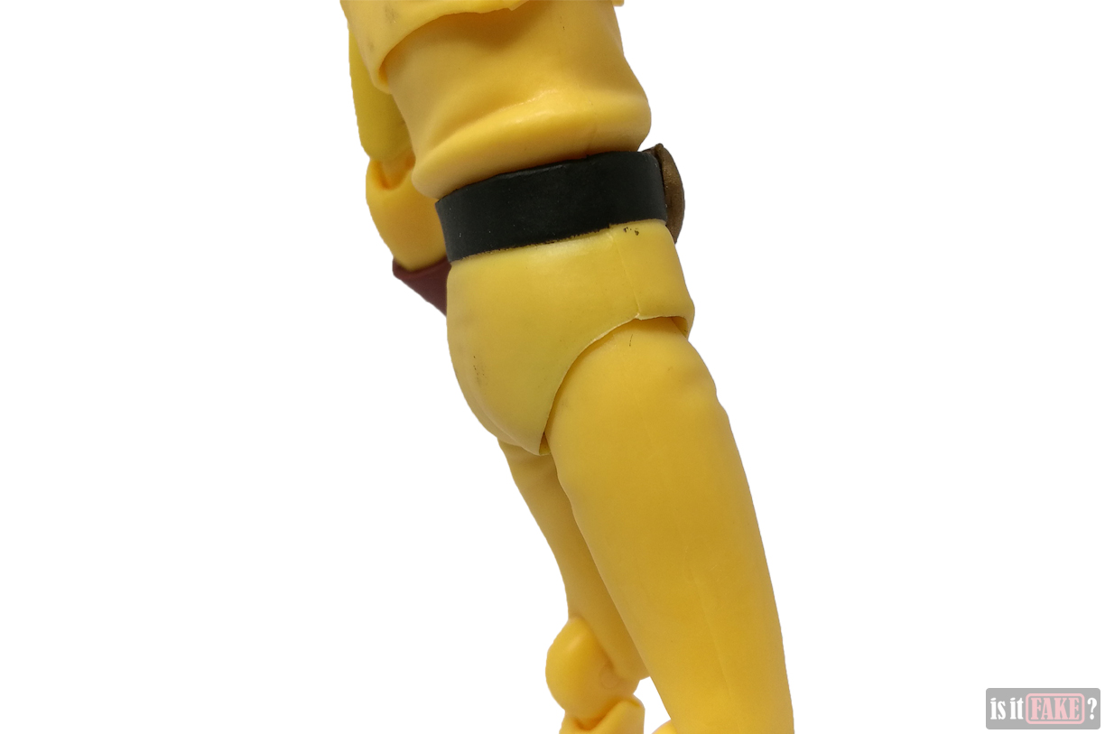 Close-up of fake Figma One Punch Man figure's side