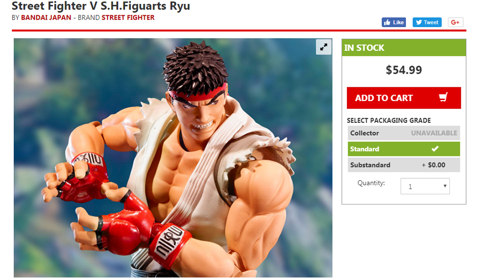 SHFiguarts Ryu on BigBadToyStore