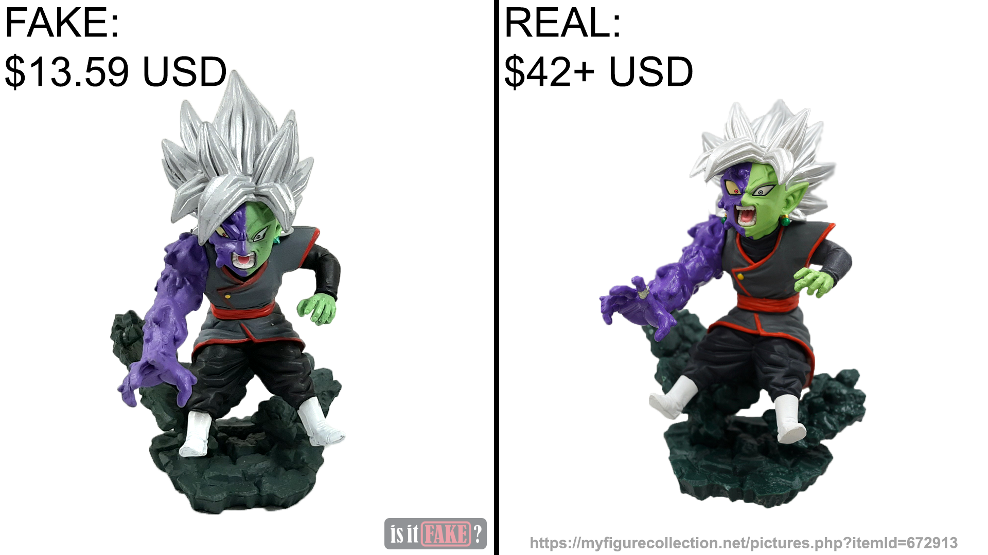 Banpresto Dragon Ball World Collectable Diorama Fused Zamasu figure