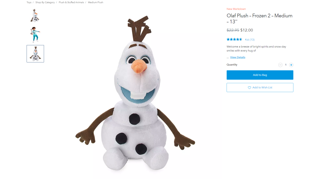 disney olaf doll